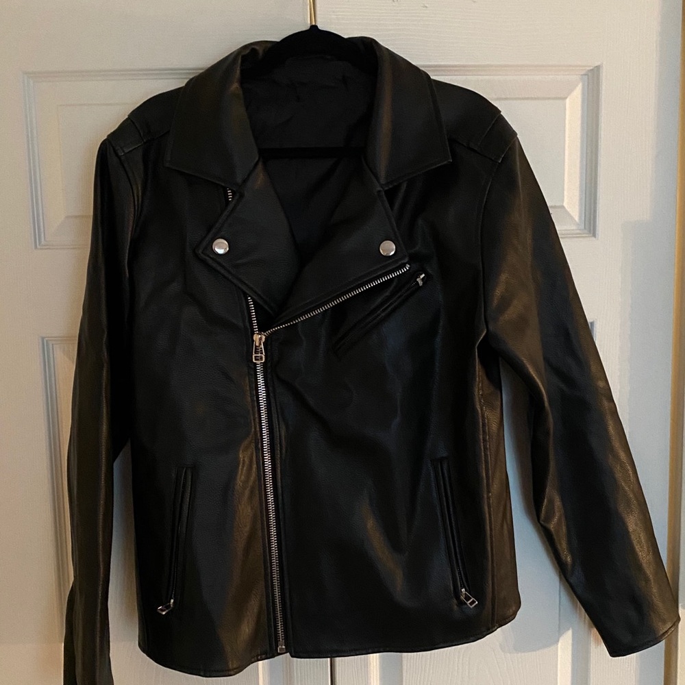 Unbranded leather biker jacket